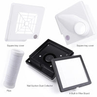 Professional 2-in-1 Nail Dust Collector with LED Lighting