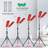 Dual Head Red Light Therapy Floor Lamp for Pain Relief