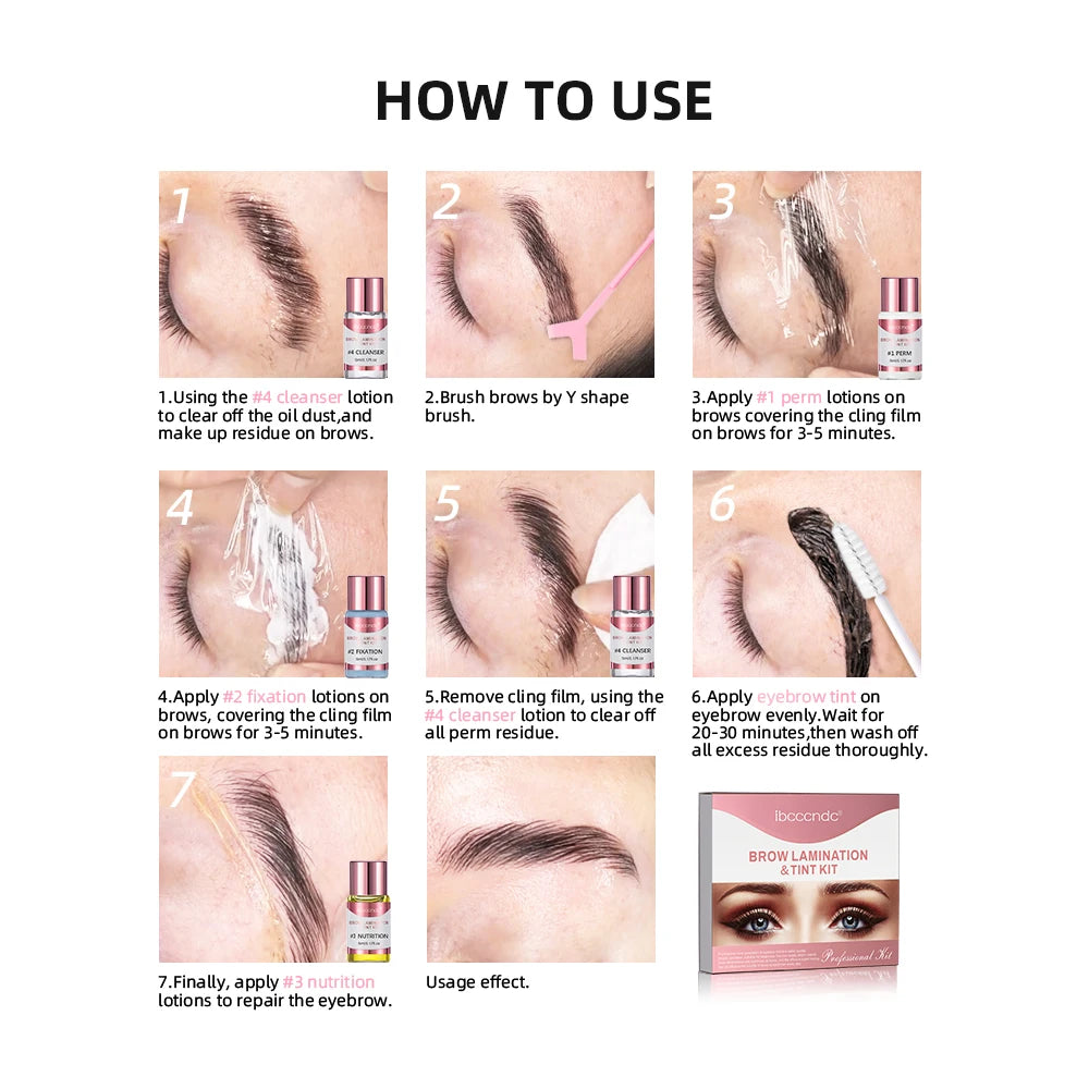 Professional Eyebrow Lamination and Tinting DIY Kit - 6