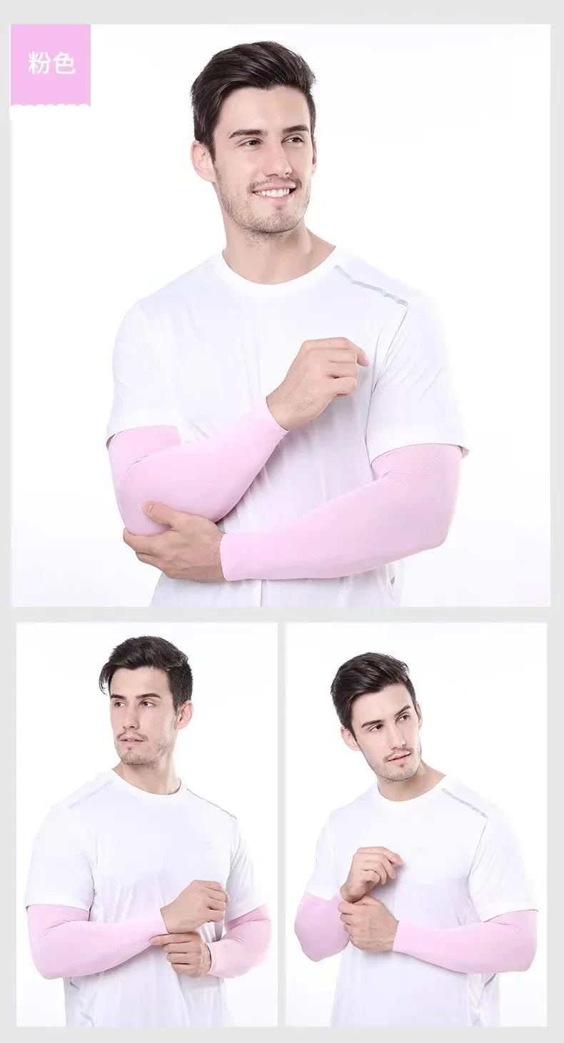 UV Protection Cooling Arm Sleeves for Sports and Outdoor Activities - 16