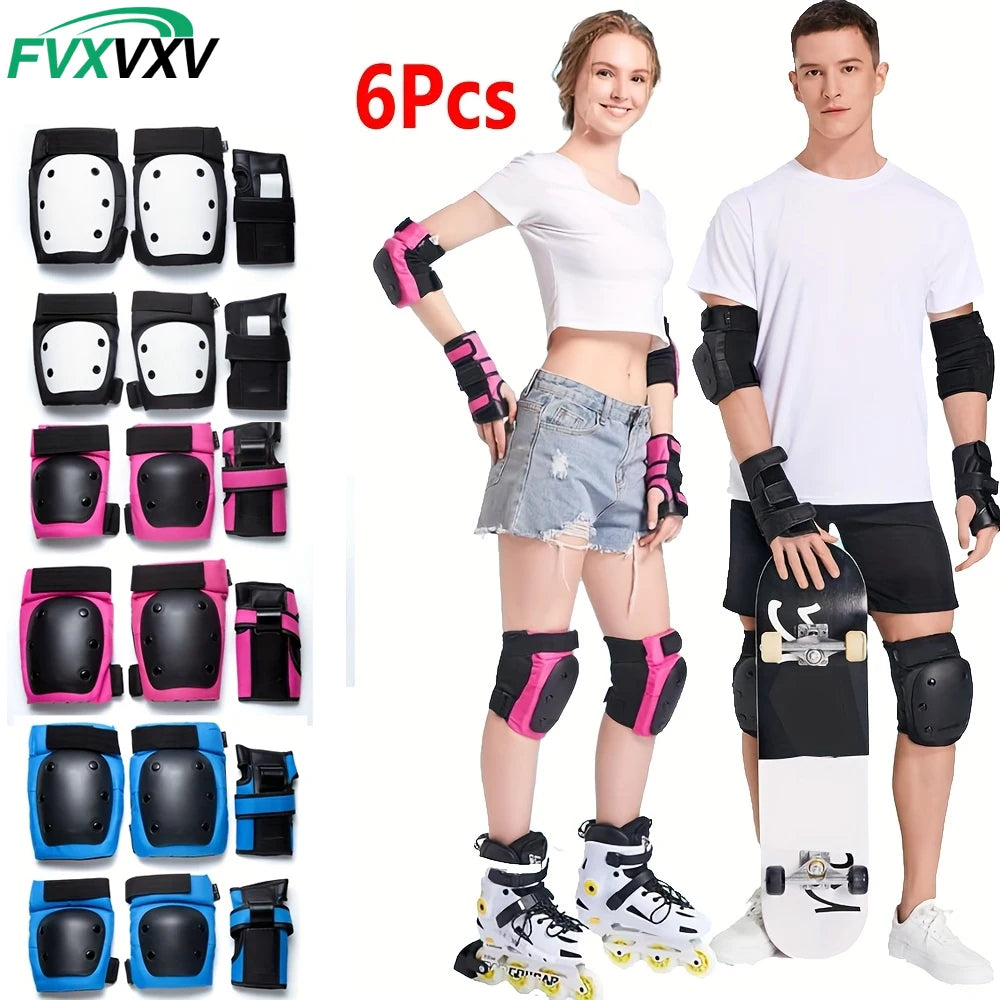 6-Piece Protective Safety Gear Set for Skating and Cycling - 7