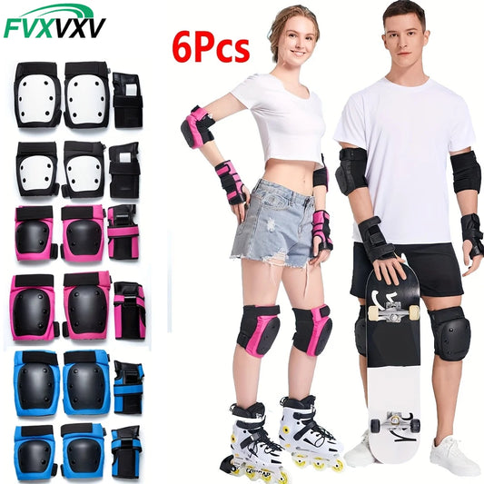 6-Piece Protective Safety Gear Set for Skating and Cycling