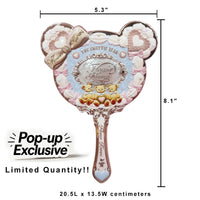 Vintage Aesthetic Bear Handheld Makeup Mirror