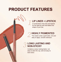 Matte Lipstick and Lip Liner Duo Set