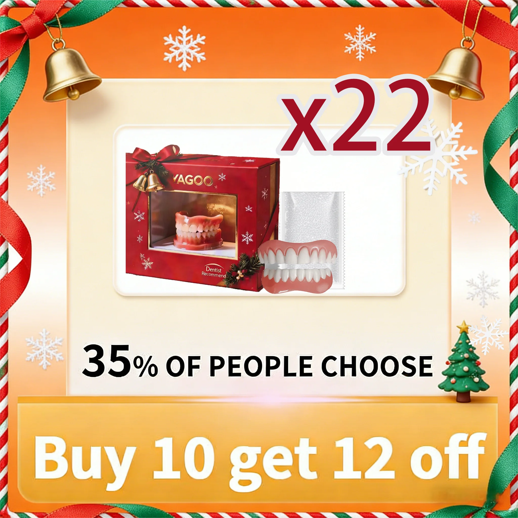 Instant Silicone Cosmetic Dentures for Natural Smile - 8