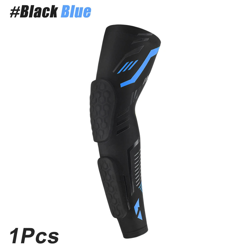 Padded Compression Arm Sleeve for Sports and Injury Protection - 28