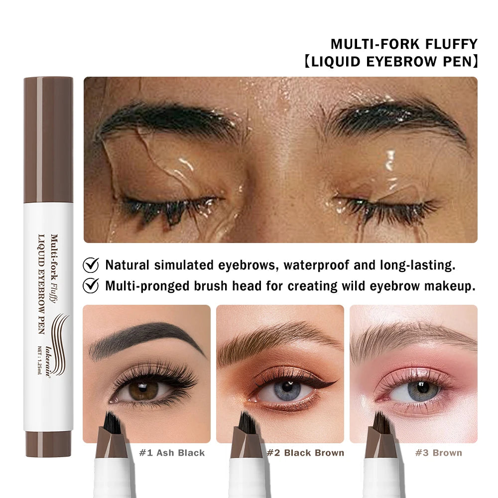 4-Fork Waterproof Microblading Eyebrow Pen - 3