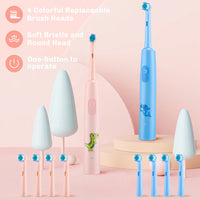 Rechargeable Rotary Electric Toothbrush for Adults and Kids