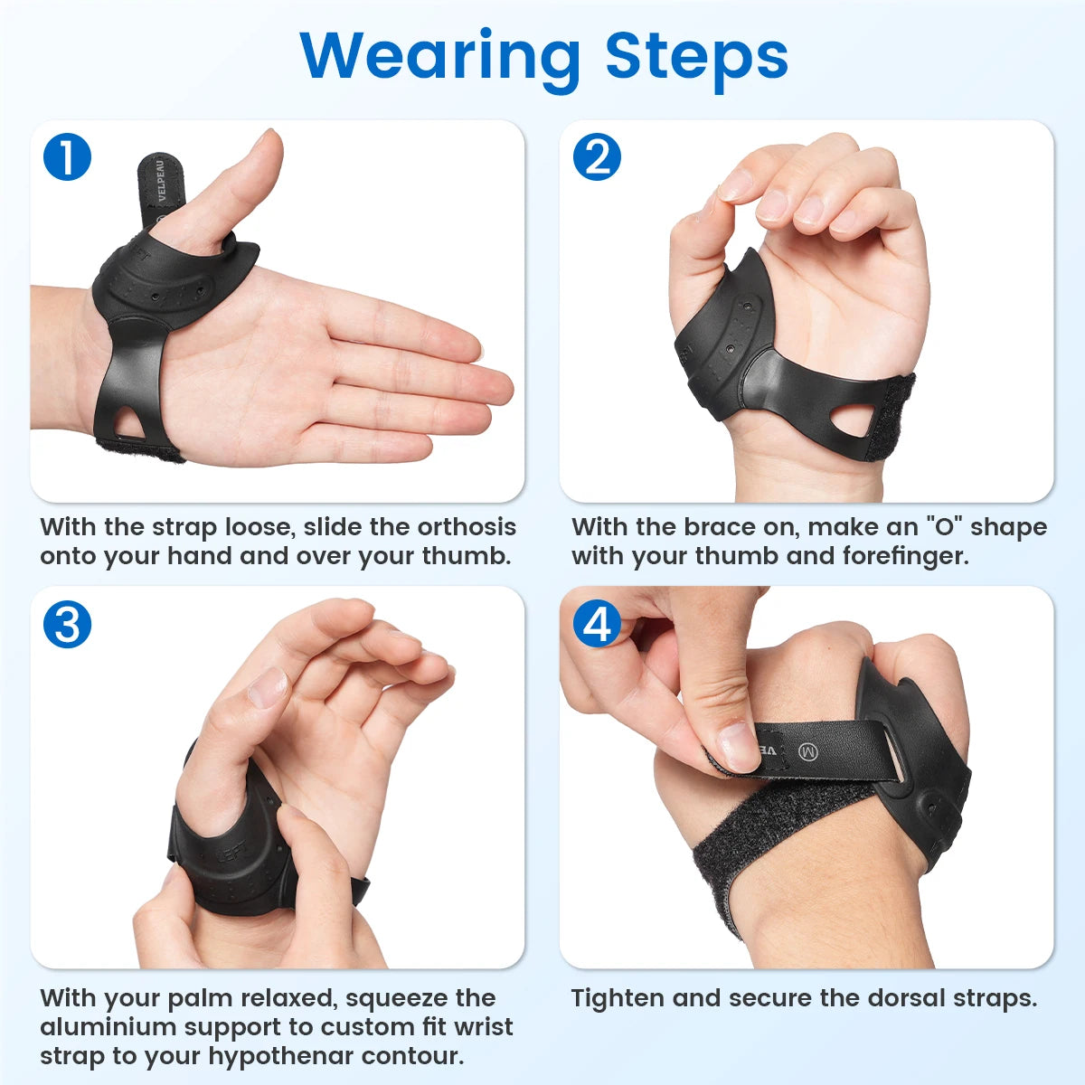 Flexible CMC Thumb Brace for Arthritis and Joint Support - 13