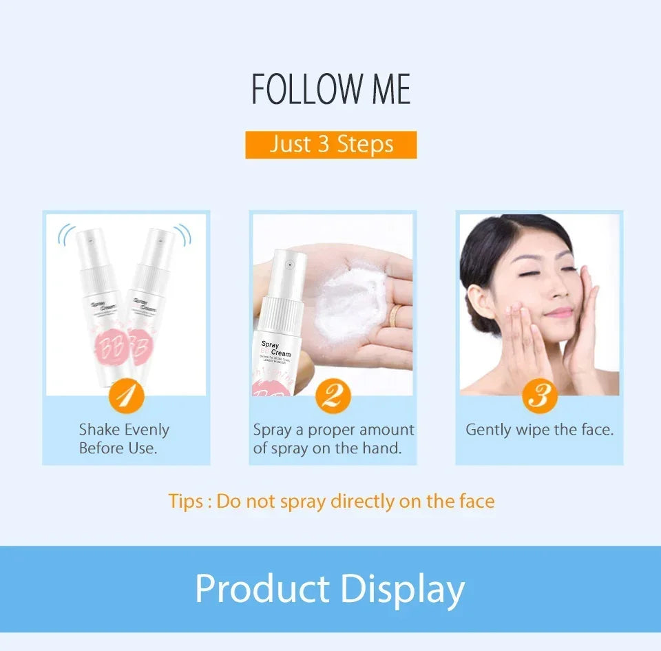 Waterproof Brightening Spray BB Cream for Flawless Skin - 16