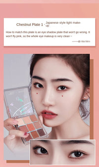 9-Color Waterproof Eyeshadow Palette for Professional Looks