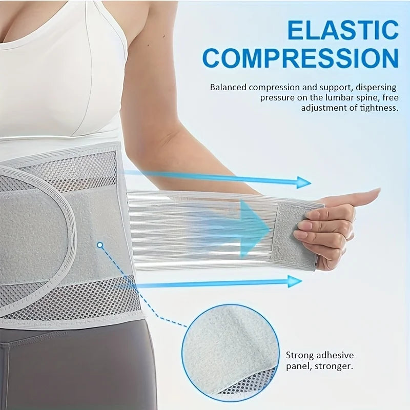 Reinforced Breathable Lower Back Support Belt - 4