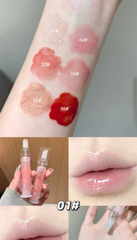 Hydrating Crystal Lip Gloss for Glassy Shine