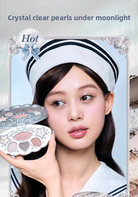 6-Color Shell Pearl Eyeshadow Palette for Long-Lasting Makeup