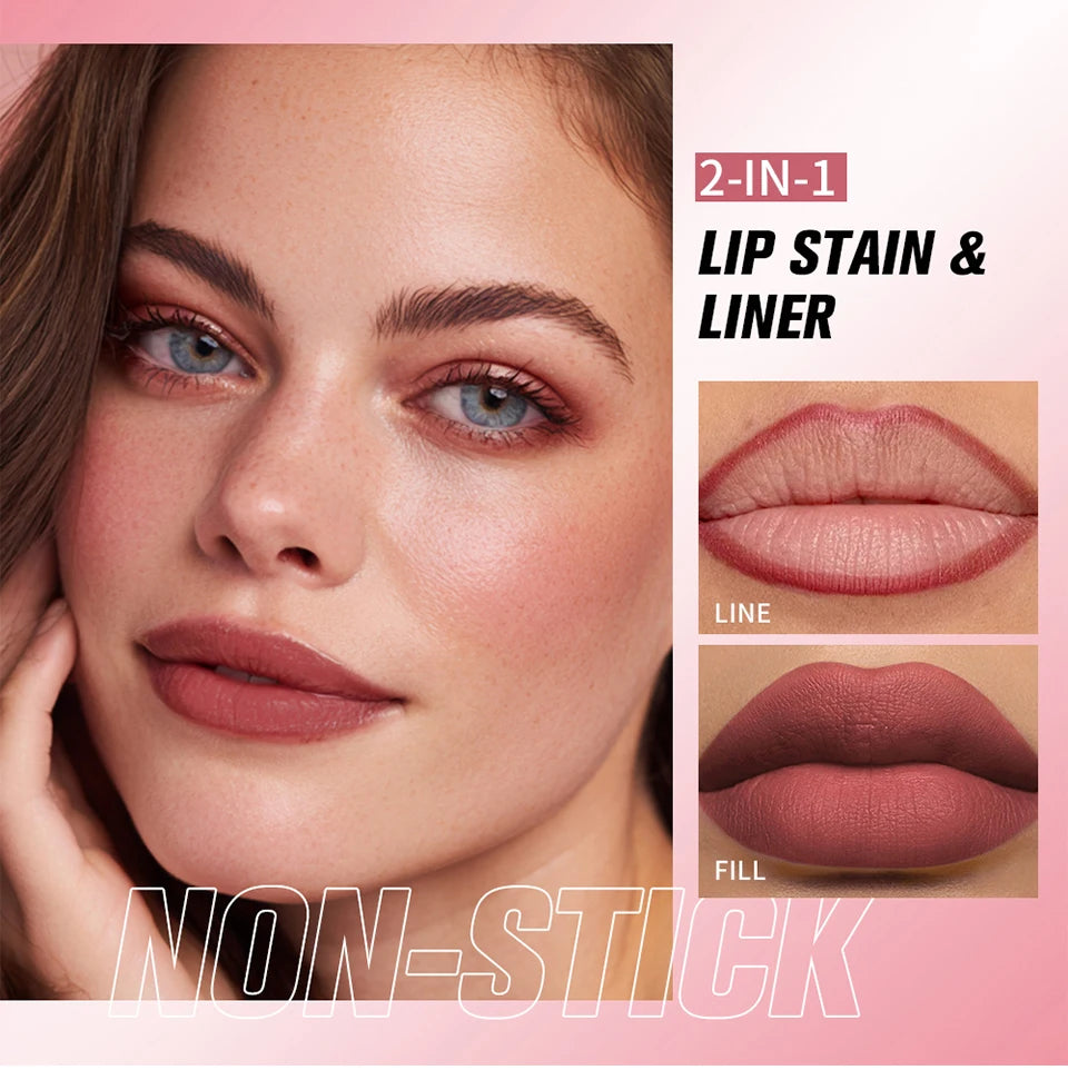 Dual-Sided Long-Lasting Lip Contour & Fill Stain - 13