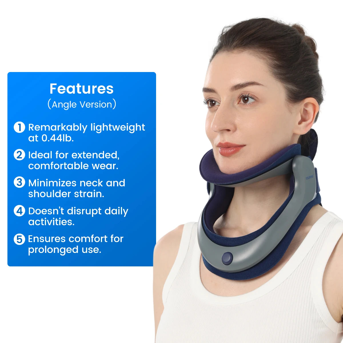 Adjustable Cervical Neck Traction Collar for Pain Relief - 7
