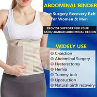 Adjustable Post-Surgery Abdominal Compression Support Binder