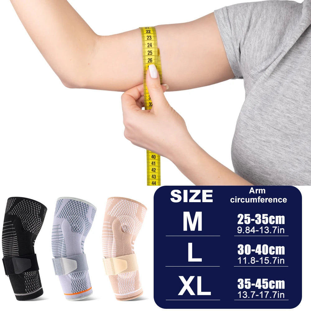 Adjustable Elbow Compression Support Brace with Gel Pads - 5