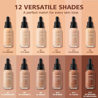 Matte Lightweight Liquid Foundation for Flawless Poreless Skin