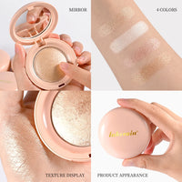 Baked Pearl Shimmer Highlighter Powder for Radiant Glow