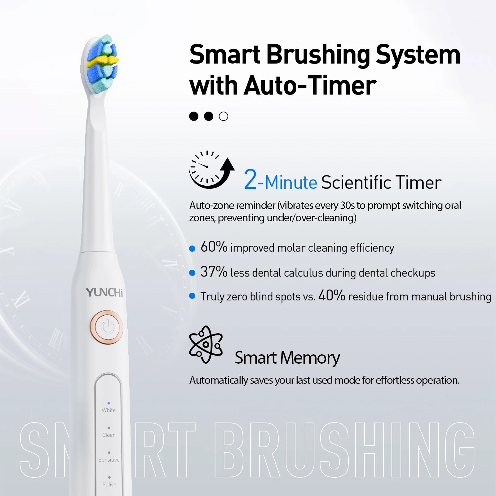 Rechargeable Sonic Electric Toothbrush with 8 Brush Heads - 9