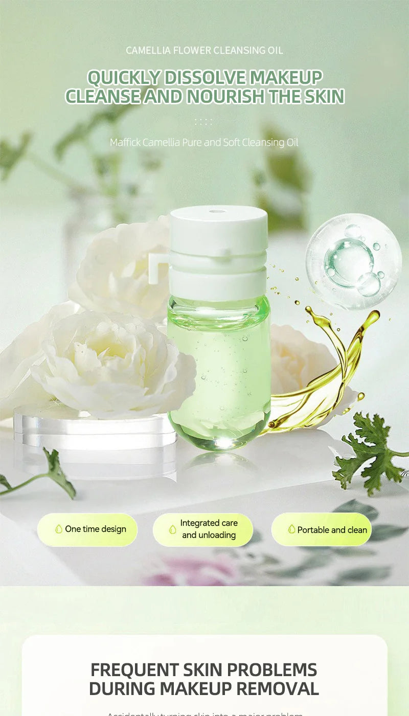Portable Camellia Makeup Cleansing Oil Single-Use Packs - 7