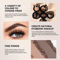 Dual-Tone Eyebrow Powder Duo with Brush