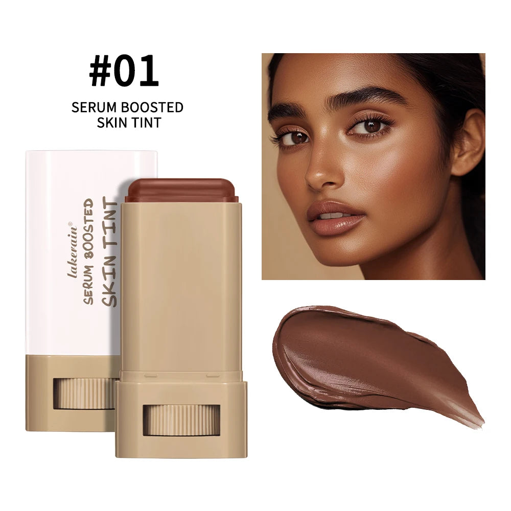 Serum Boosted Skin Tint Foundation Stick for Radiant Coverage - 27