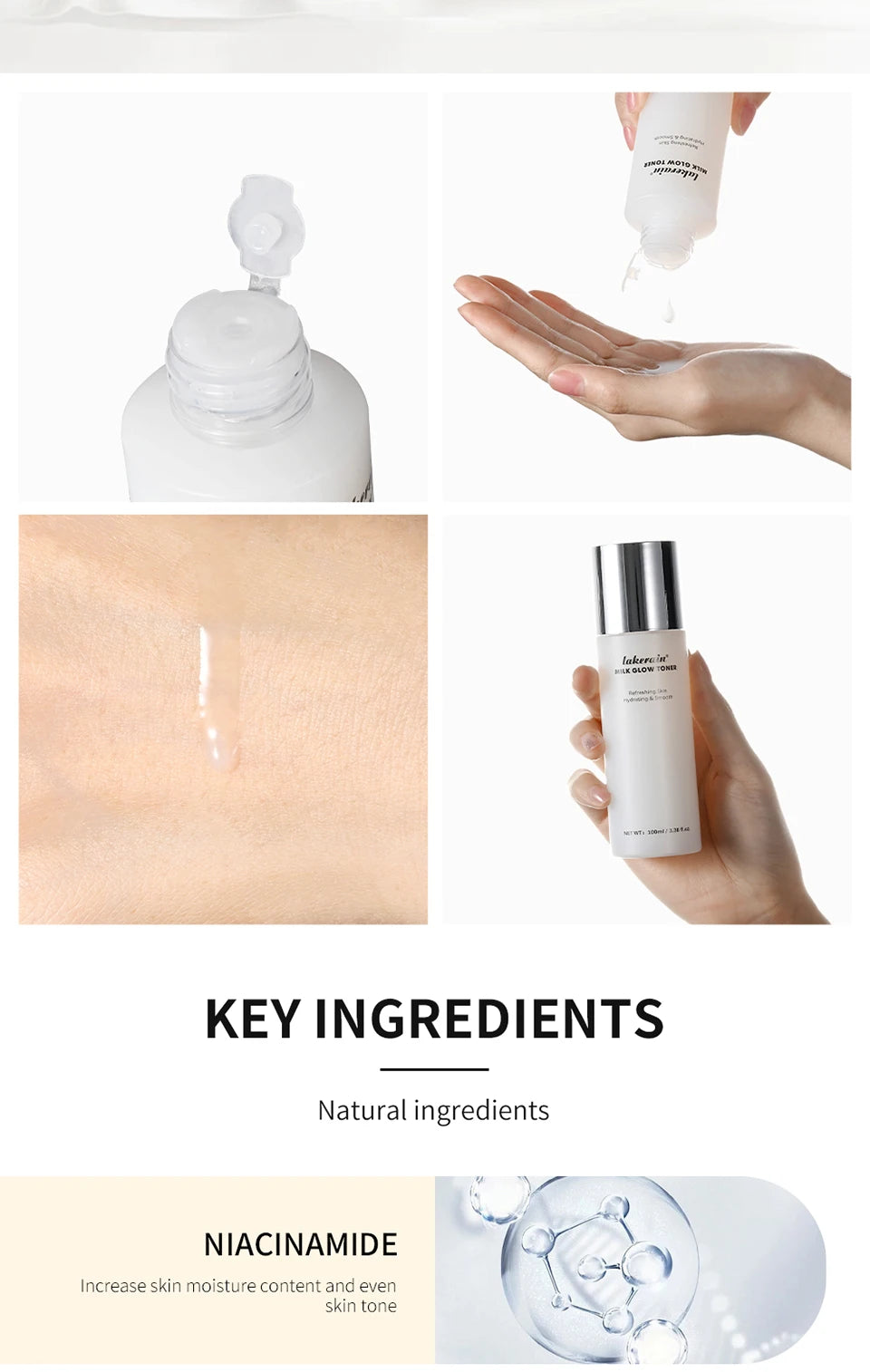Hydrating Milk Glow Face Toner for Radiant Skin - 11