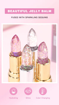 Color-Changing Moisturizing Glitter Lip Balm