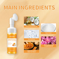 Brightening Turmeric Facial Cleanser with Exfoliating Brush