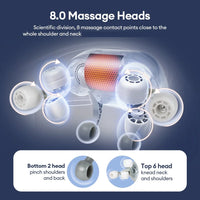 8-Head Deep Tissue Neck and Shoulder Massager