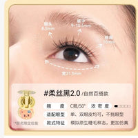 Magnetic Reusable False Eyelashes with Applicator Tool