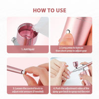 Portable Mini Airbrush Kit for Nail Art and Makeup