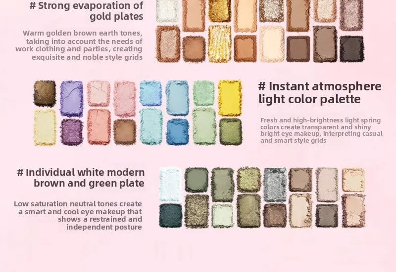 16-Color Highly Pigmented Matte and Shimmer Eyeshadow Palette - 11