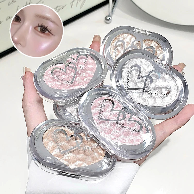 Shimmer Highlighter Powder for Radiant Face Contouring - 4