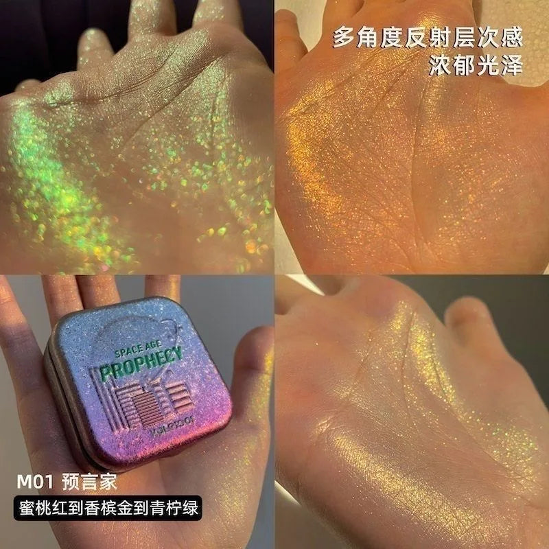 Chameleon Color-Shifting Diamond Highlighter Powder - 3