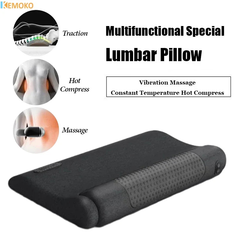 Electric Heated Cervical Neck Traction & Massage Pillow - 2