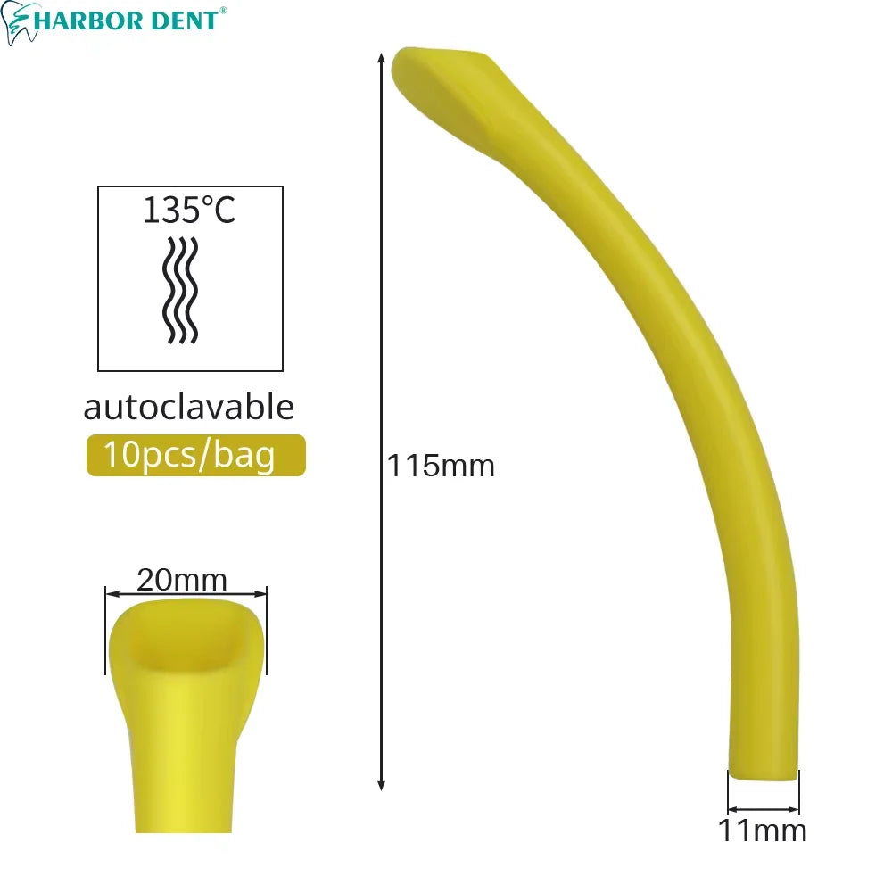 Autoclavable Dental Suction Tips - 10 Piece Set - 8