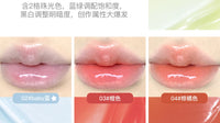 10-Color Jelly Lip Gloss Palette with Bow Design