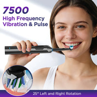 Rechargeable Rotary Electric Toothbrush with 4 Heads