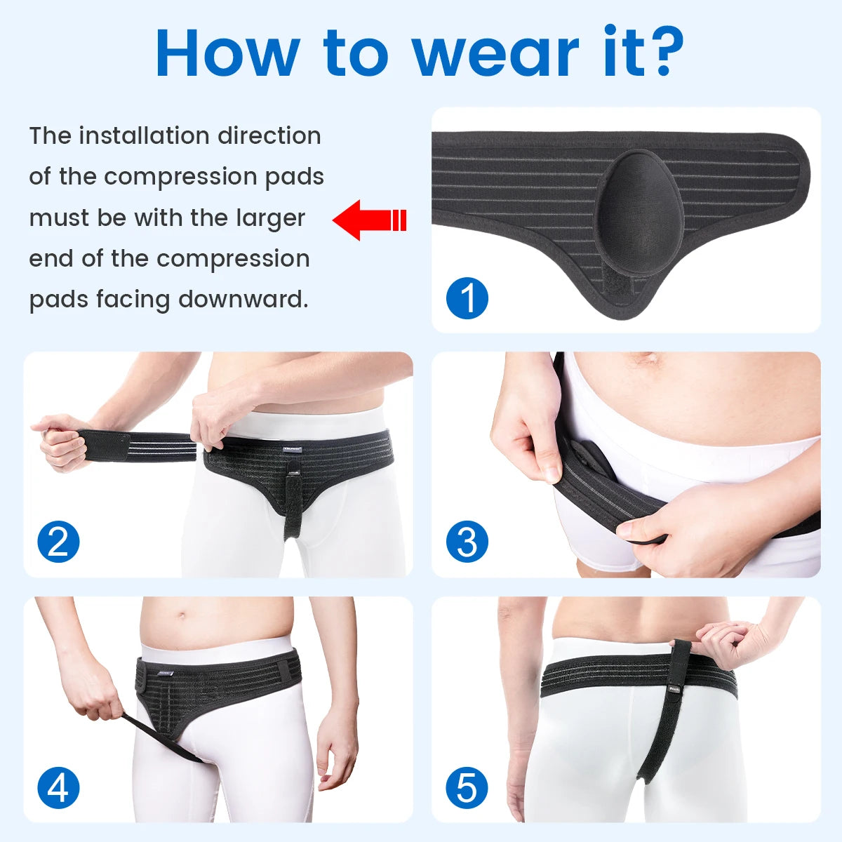 Adjustable Hernia Support Belt for Groin Pain Relief - 15