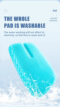 Breathable Honeycomb Gel Seat Cushion for Pain Relief