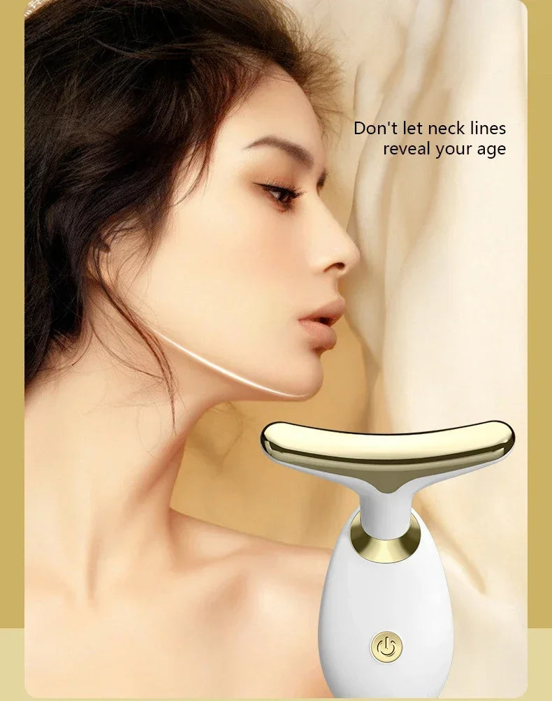 Electric LED Neck and Face Lifting Massager - 10