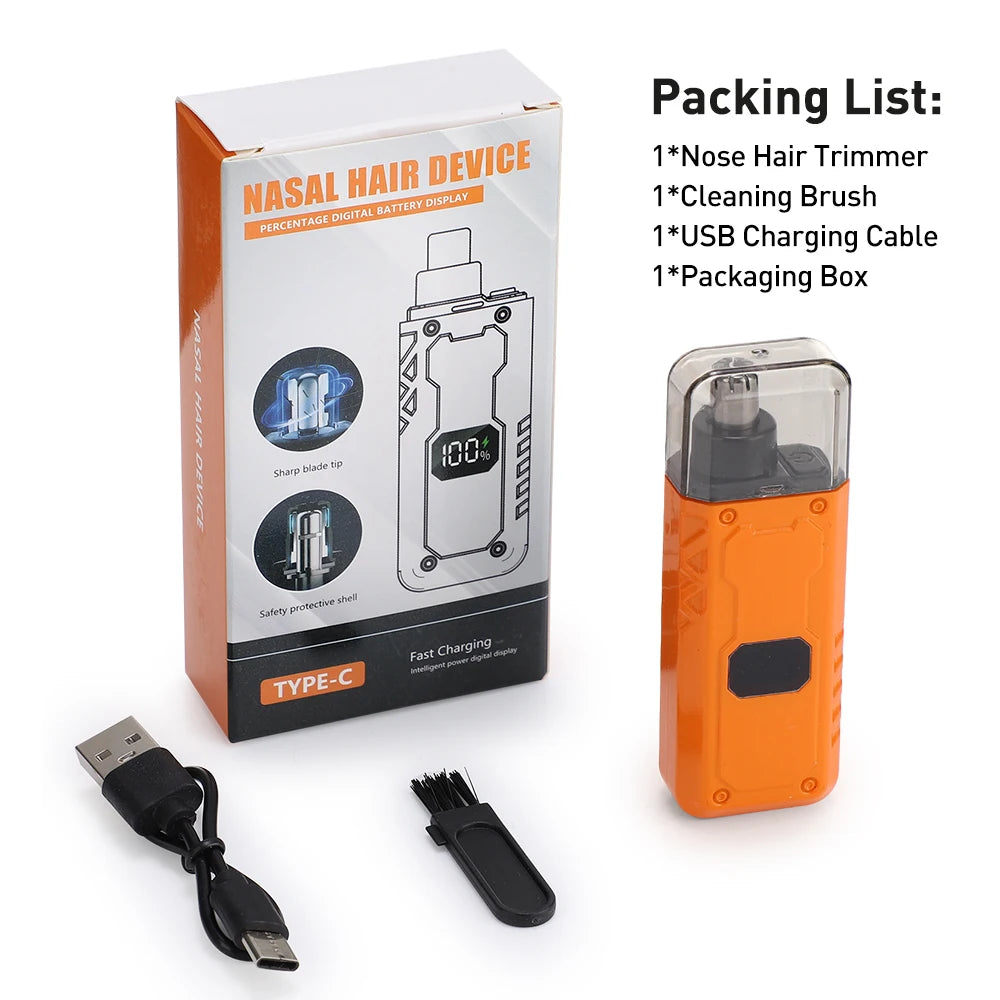 USB Rechargeable Painless Electric Nose Hair Trimmer - 13