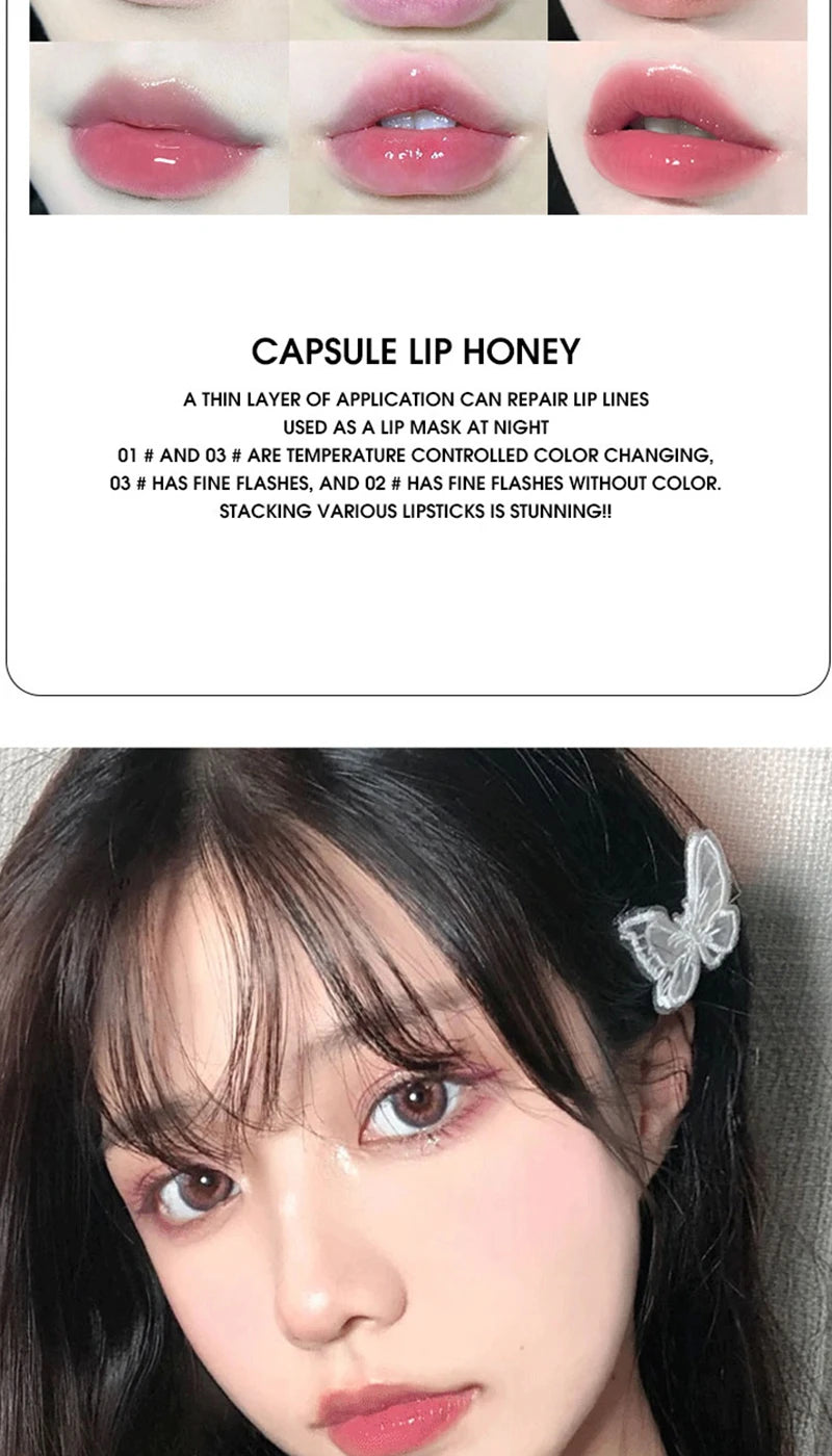 Hydrating Capsule Lip Gloss Set for Shiny Lips - 9
