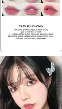 Hydrating Capsule Lip Gloss Set for Shiny Lips
