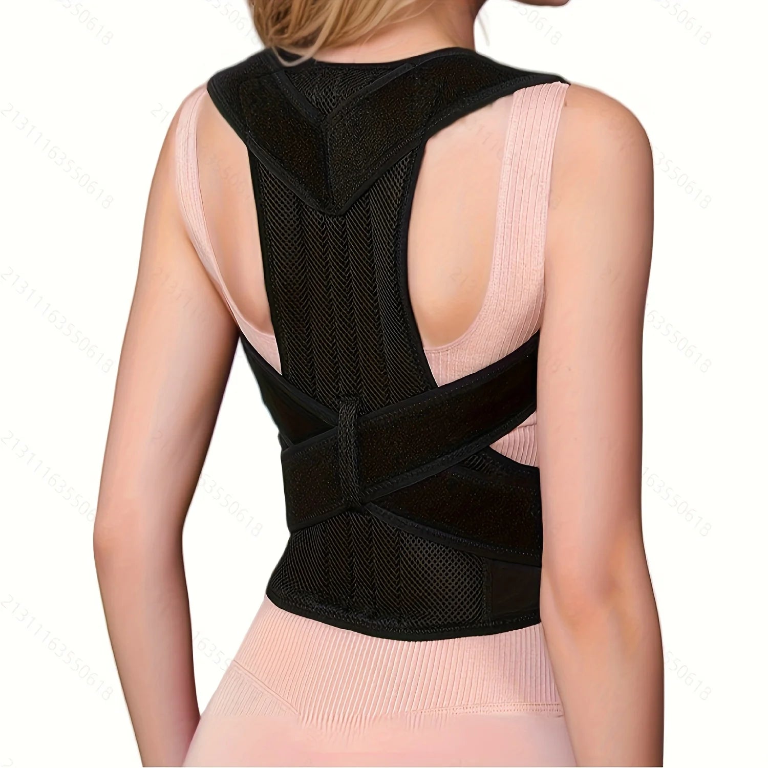 Adjustable Back Posture Corrector and Lumbar Support Brace - 5