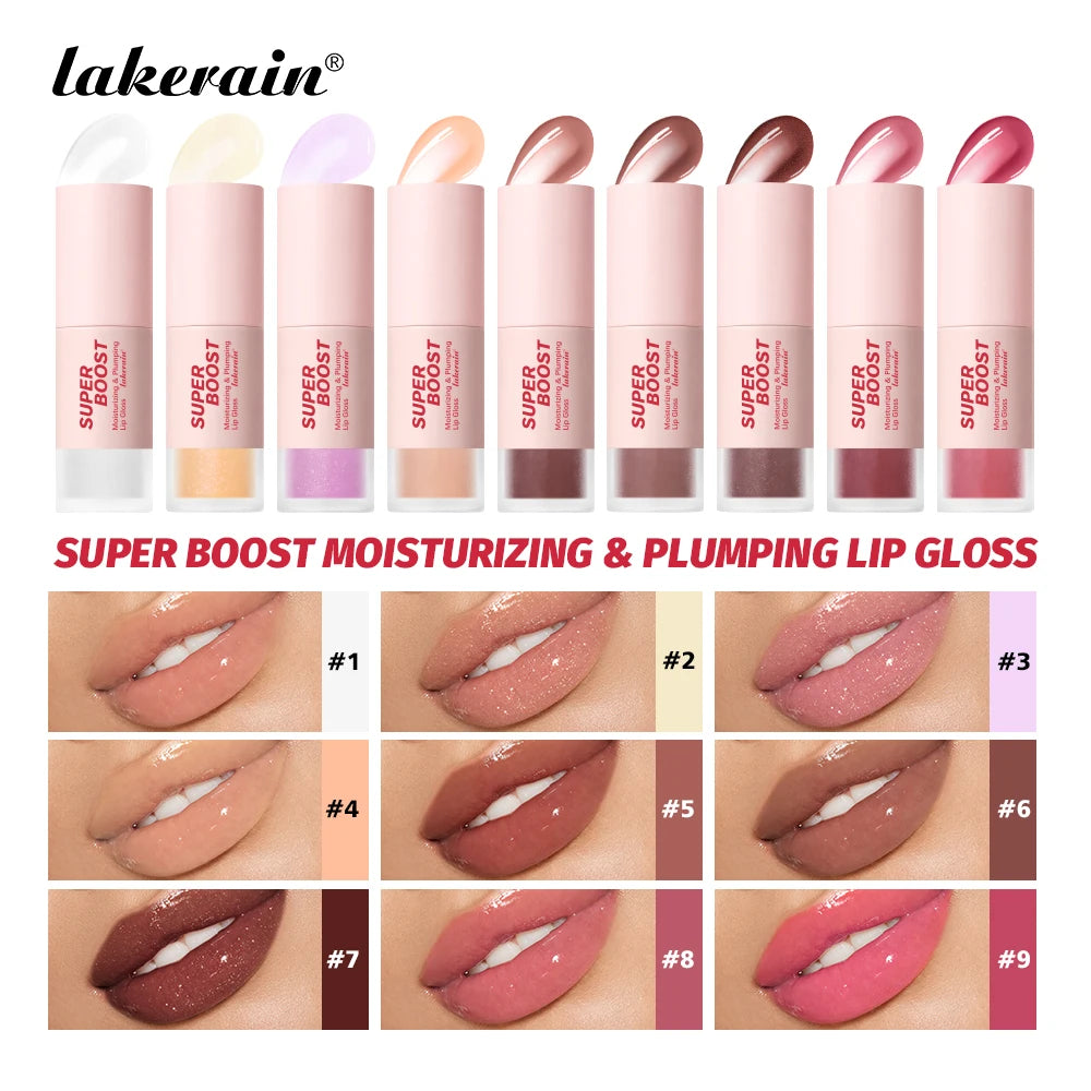 Hydrating Plumping Lip Gloss for Fuller Mirror-Shine Lips