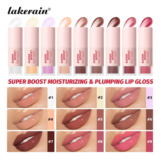 Hydrating Plumping Lip Gloss for Fuller Mirror-Shine Lips